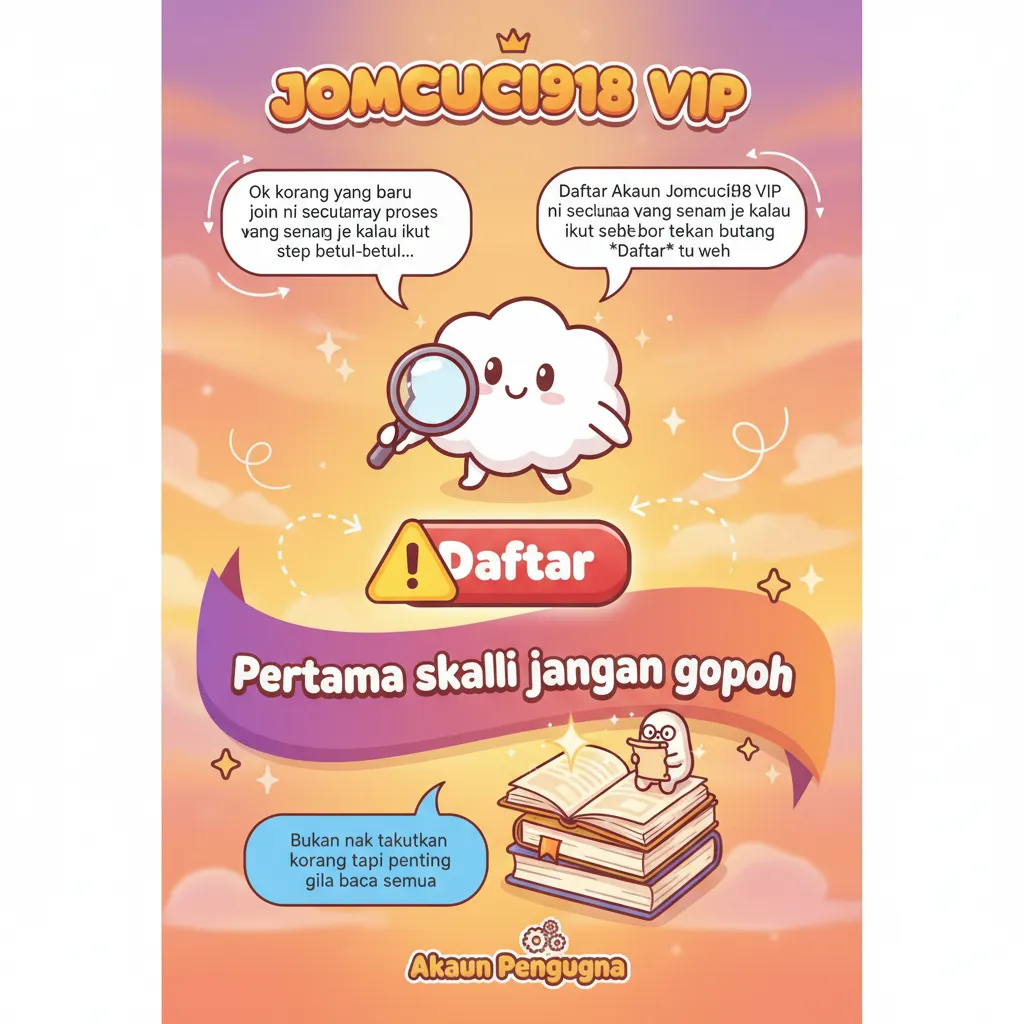 Daftar Akaun Jomcuci918 VIP & Bonus Selamat Datang