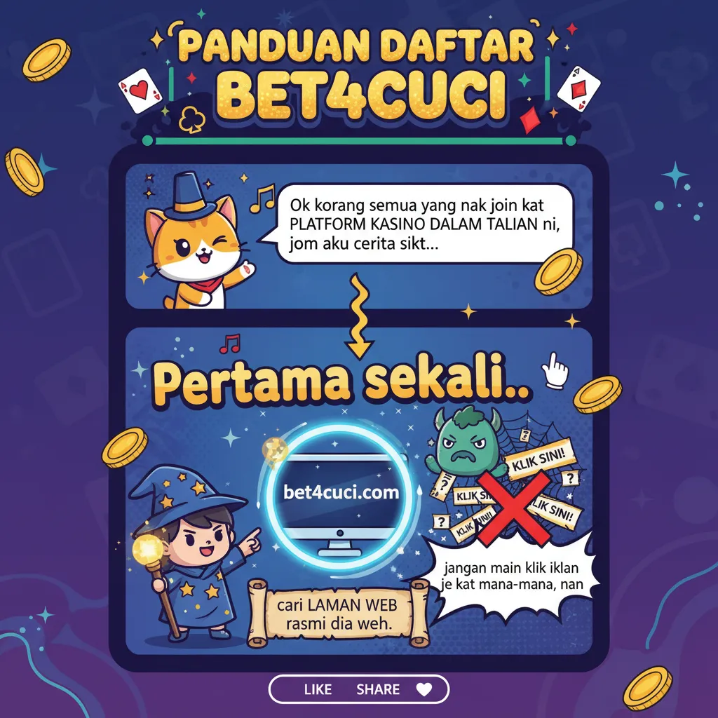 Panduan Daftar bet4cuci di Platform Kasino Dalam Talian