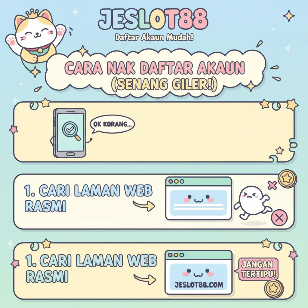 Cara Daftar Akaun Jeslot88 di Kasino Dalam Talian