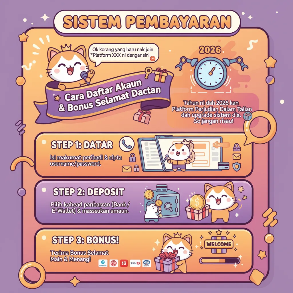 Cara Daftar Akaun mcd76 & Bonus Selamat Datang