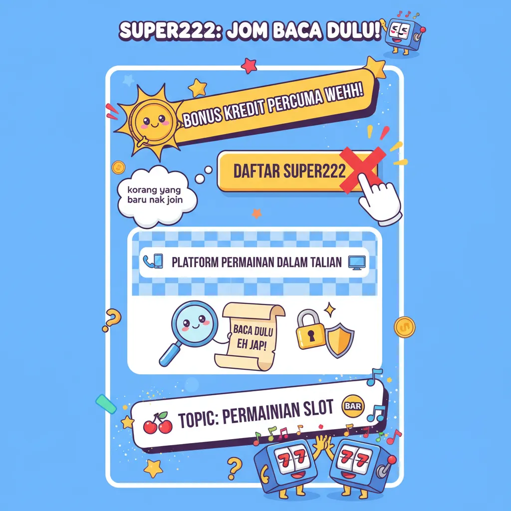 Daftar Super222: Bonus Kredit Percuma
